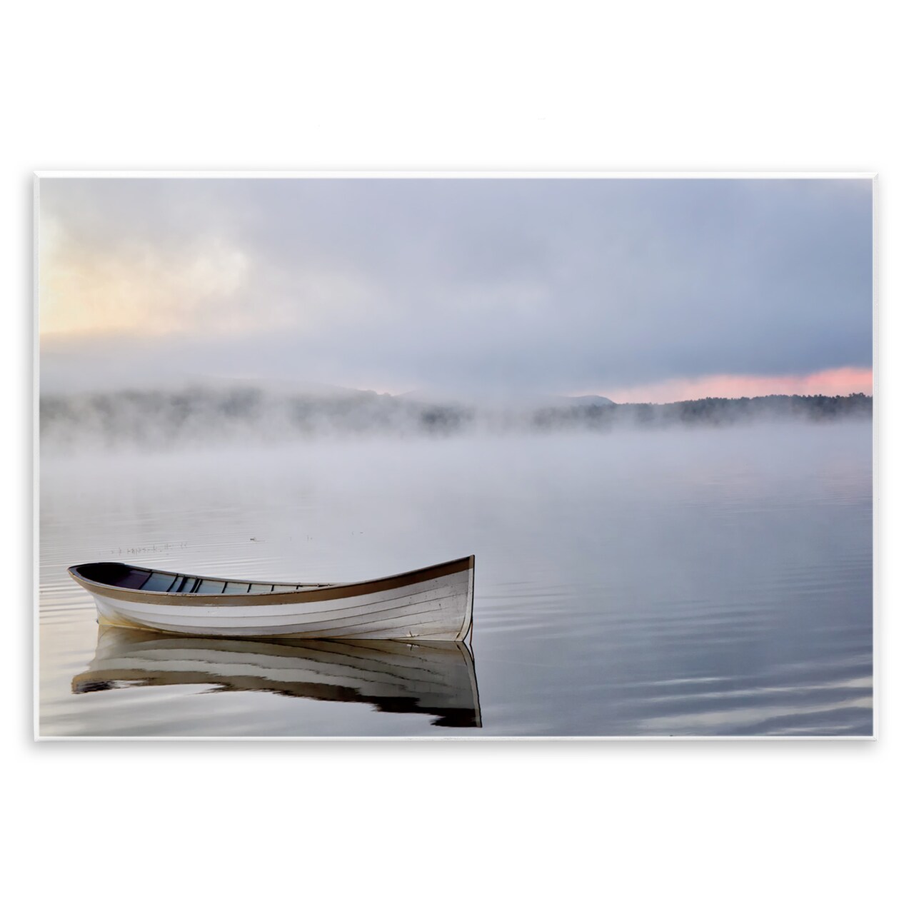 Stupell Industries Tranquil Lake Canoe Wall Plaque, design by Michael Iacobellis